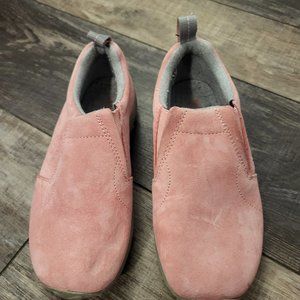 Merrell light pink leather Jungle Moc kids size 2 slip on